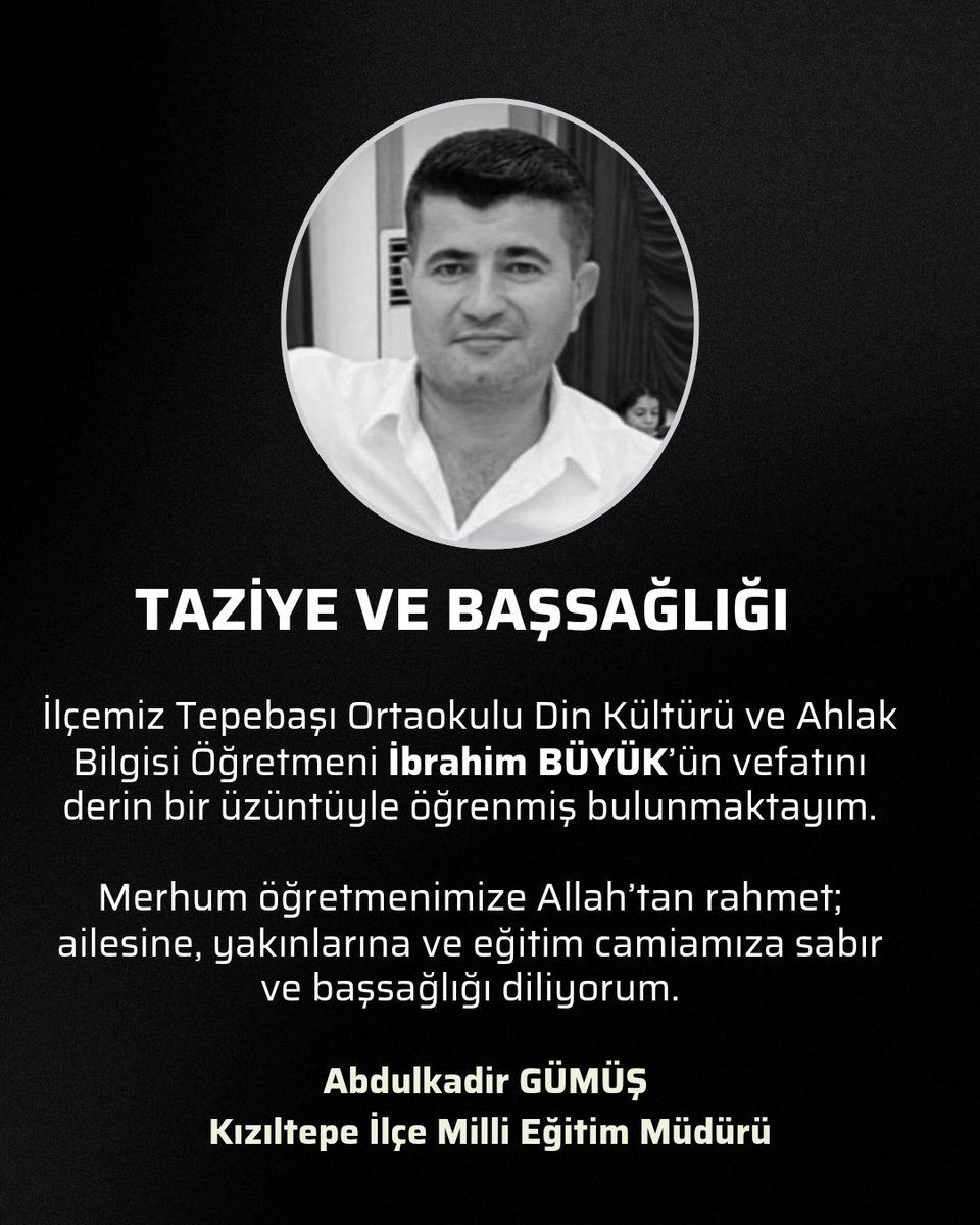 Taziye ve Başsağlığı