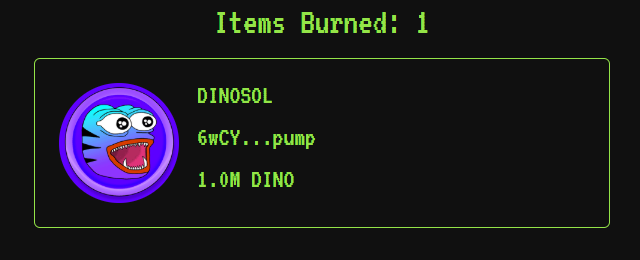 💵 Another 1,044,852 $DINO (0.1% of Total supply) was bought and burned. 

Proof here:
solscan.io/tx/kAVGSduPuuc…

We have already burned ~139m $DINO (13.9%) since launch.