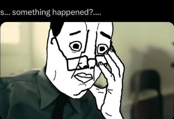 Recién desperté, como que ahora sí paso algo?