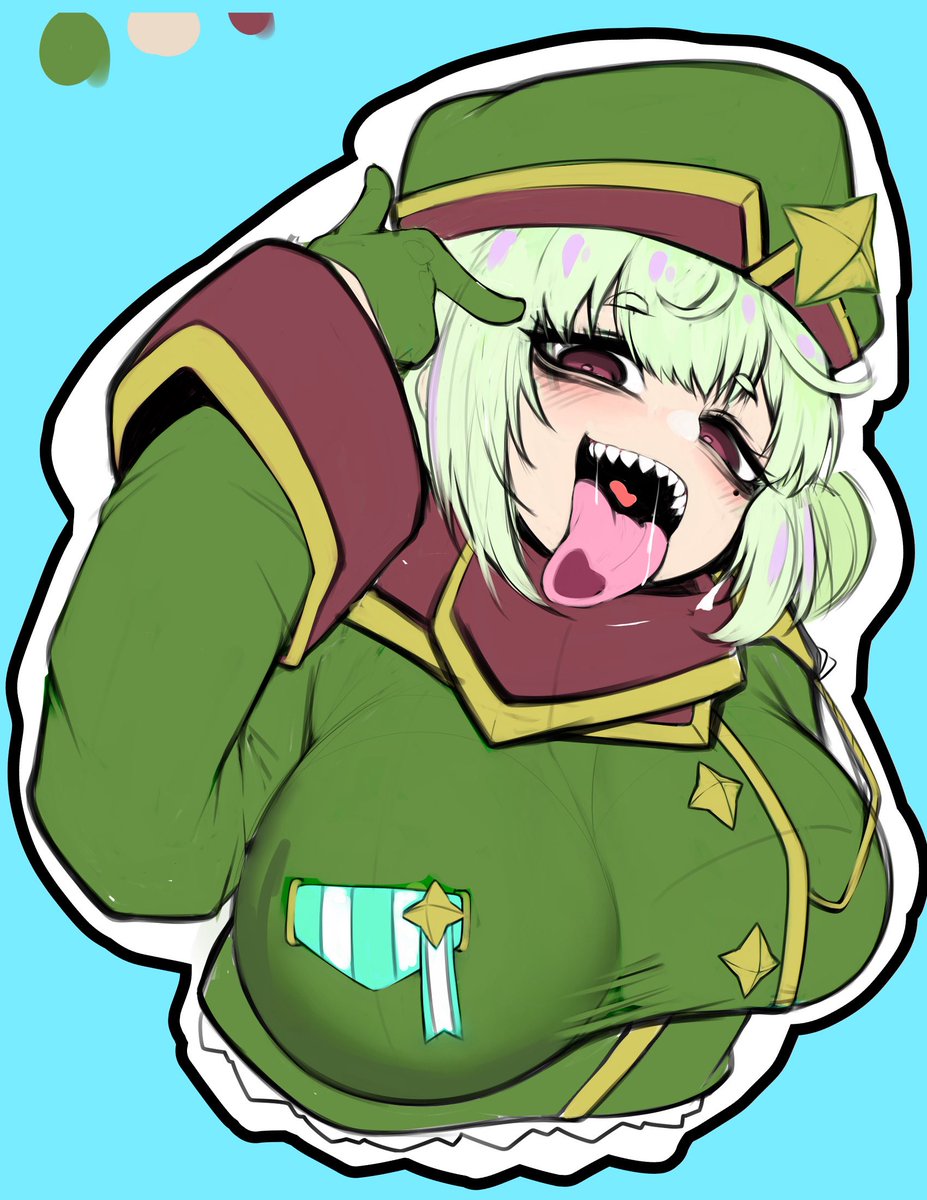 ラフ、下書き、線画ベース塗り、カゲ塗り途中。
まだこれから仕上げるよー。 