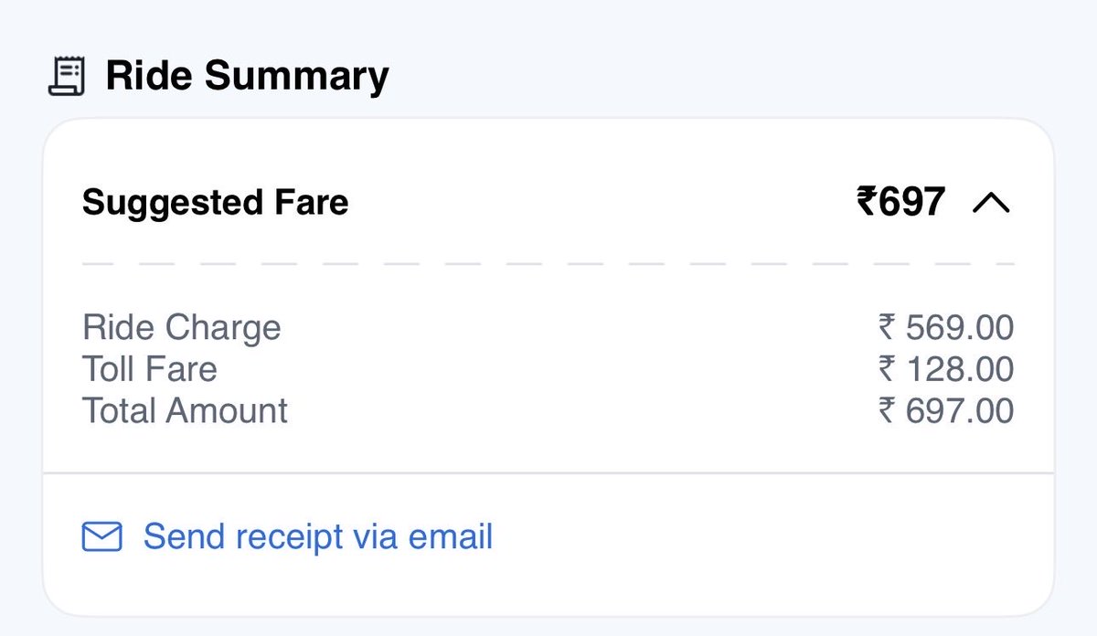 AbhijithPreman's tweet photo. @rapidobikeapp has been looting people. The electronic city toll plaza charge is somewhat 60 or 65, but they are charging 128 for the same. When asking to speak to agent no response in time as well. This is a daylight loot. 

@CimGOI @FinMinIndia https://t.co/7DZq0vO3RD