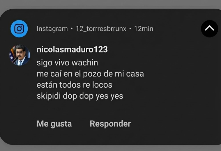 FUENTES NICOLAS MADURO SIGUE VIVO