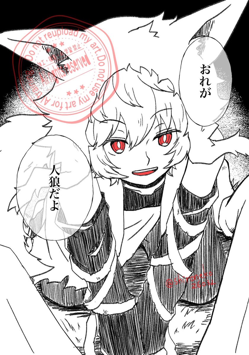 Post by しろじろ🐈 on X: 🌕🐺