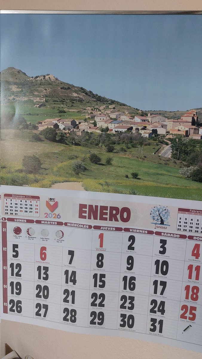 Año Nuevo, calendario nuevo #Madruédano