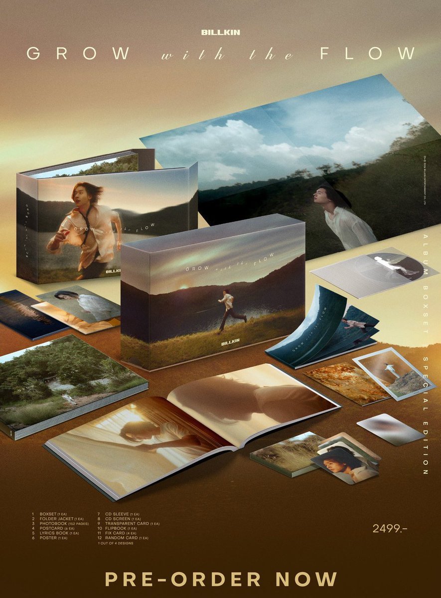 📢 BILLKIN 'Grow With The Flow' Album Boxset (Special Edition) 

1,100 บาท รวมส่ง / นัดรับ

✅ ได้ของครบ ไม่แกะซีล
❌ ไม่ได้สิทธิ์ลุ้นไซน์

สนใจทัก DM ได้เลยค่ะ 🙏🏻

#GrowWithTheFlowAlbum
#GrowWithTheFlowAlbumFansign