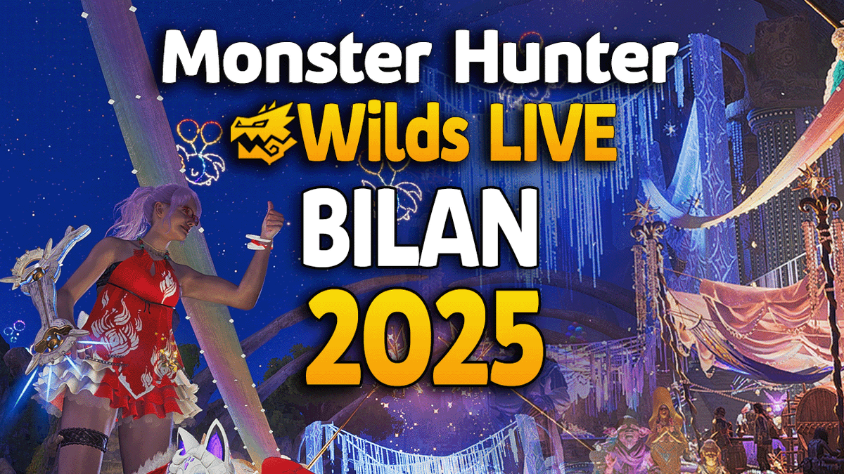 C'est l'heure du bilan/recap 2025 autour de Monster Hunter Wilds !
Dans un premier temps on dosera tranquille comme d'hab, puis je prendrai le temps de vous montrer les stats des différents réseaux et mon avis sur le jeu, sans tabou !
Je répondrai à toutes les questions dans la