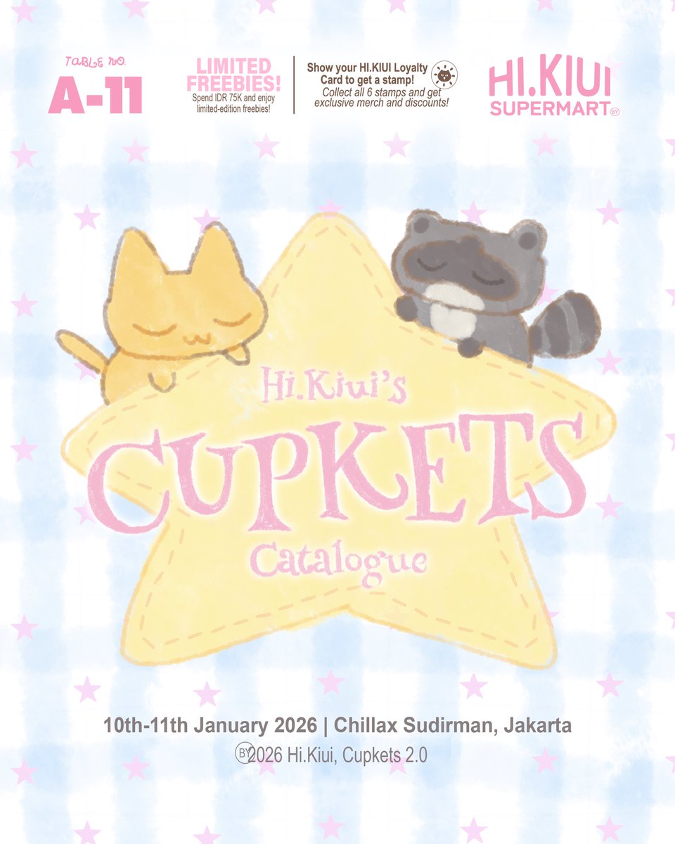 phoibeela's tweet image. (1/2) Likes and Shares are really appreciated!

Hello everyone! !!!
Here’s our #cupkets catalogue ♡

For anyone who would like to book an item from our CF’21 CATALOGUE for pickup, please kindly DM us ٩( ᐛ )و

Find us at Table A-11 and come say hi ~
See you there~!!