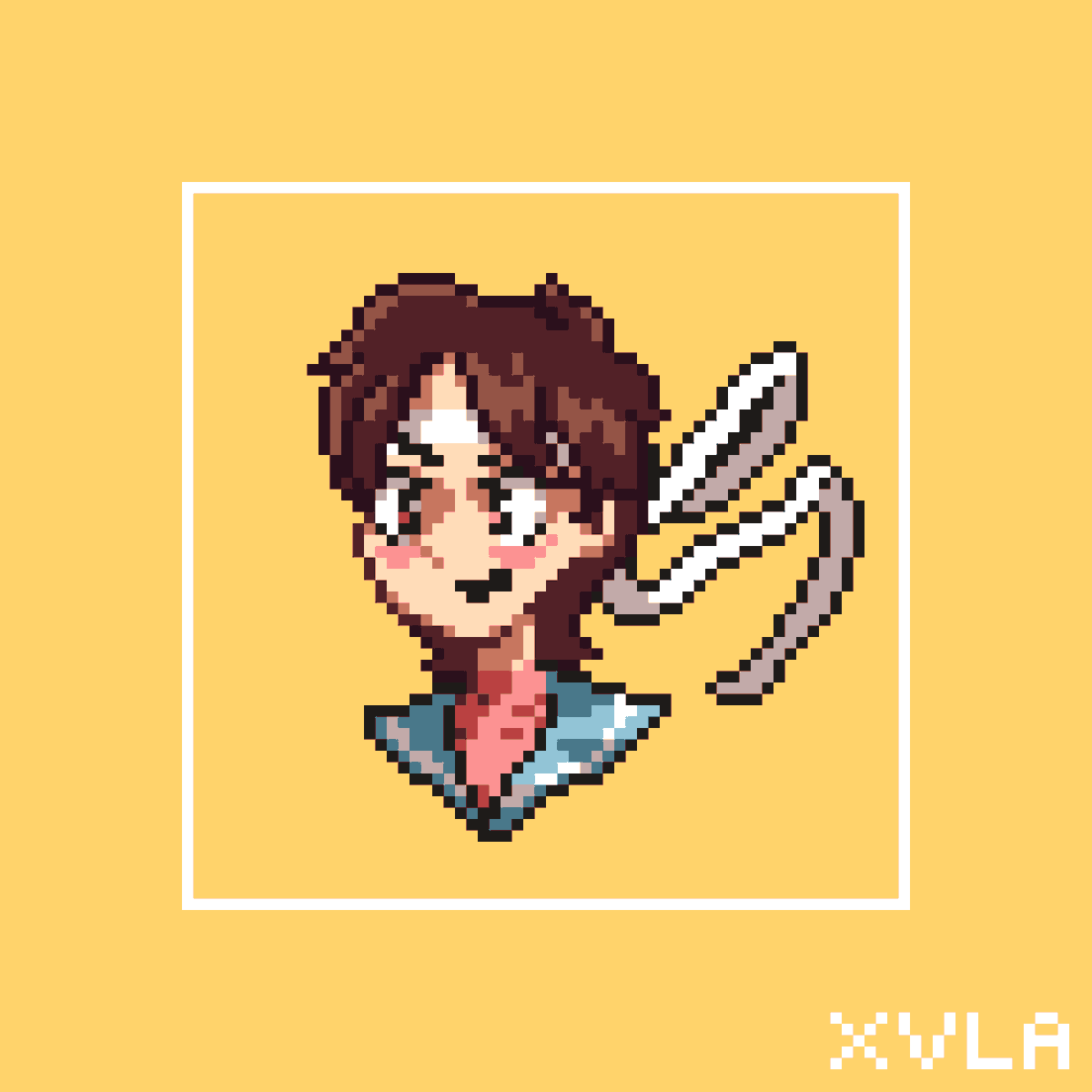 #sakurakasugano - #StreetFighter 
Asi que una noche estaba aburrido y quise experimentar con el pixelart, Realmente estoy atrapado en los pixeles, intente dibujar pero me cuesta salir de mi zona de conform, asi que solo toca eso seguir intentando aprender a dibujar.