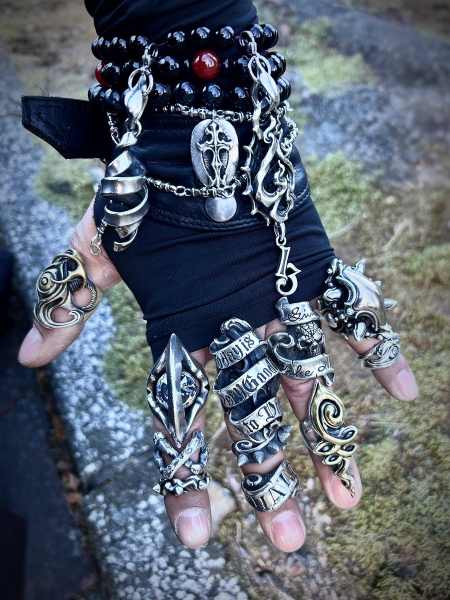 シルバーアクセサリー #レザー #FAL #strangefreakdesigns