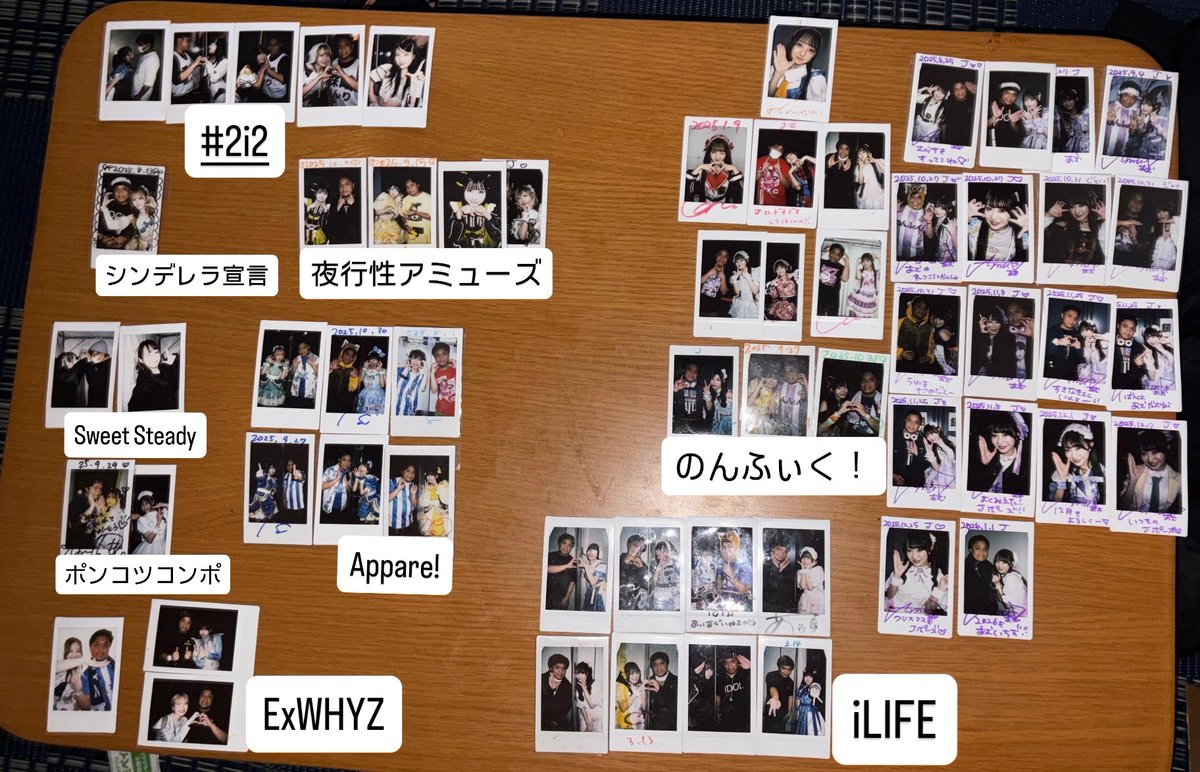 2025年のチェキをまとめて振り返ってみた。 Total：60枚 神推し：19枚