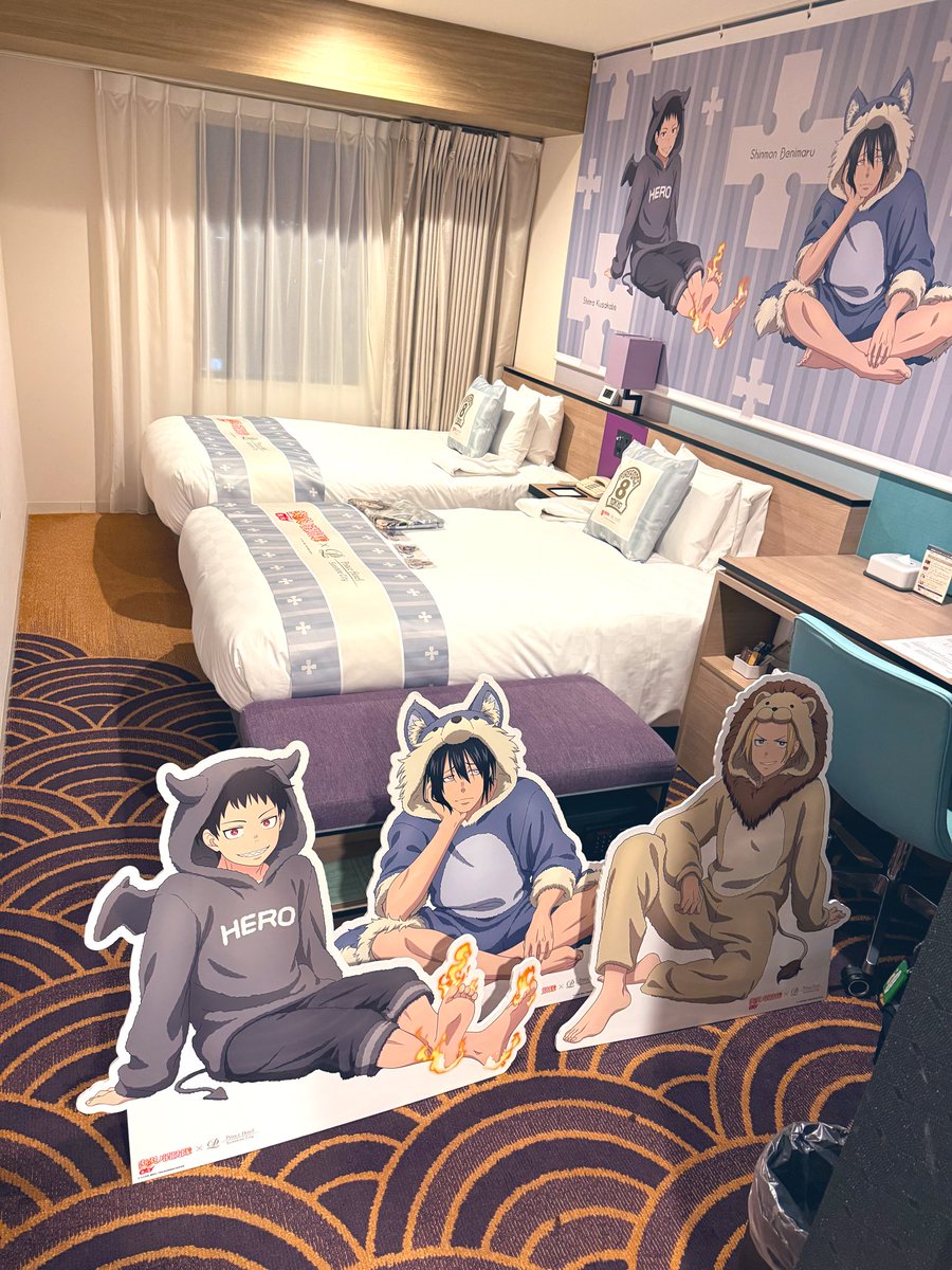 サンシャインシティプリンスの炎炎ノ消防隊コラボルームに泊まりに来