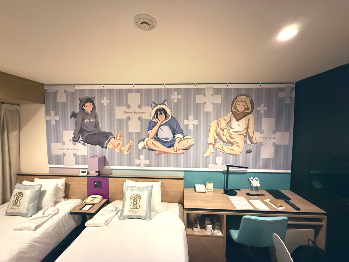 サンシャインシティプリンスの炎炎ノ消防隊コラボルームに泊まりに来