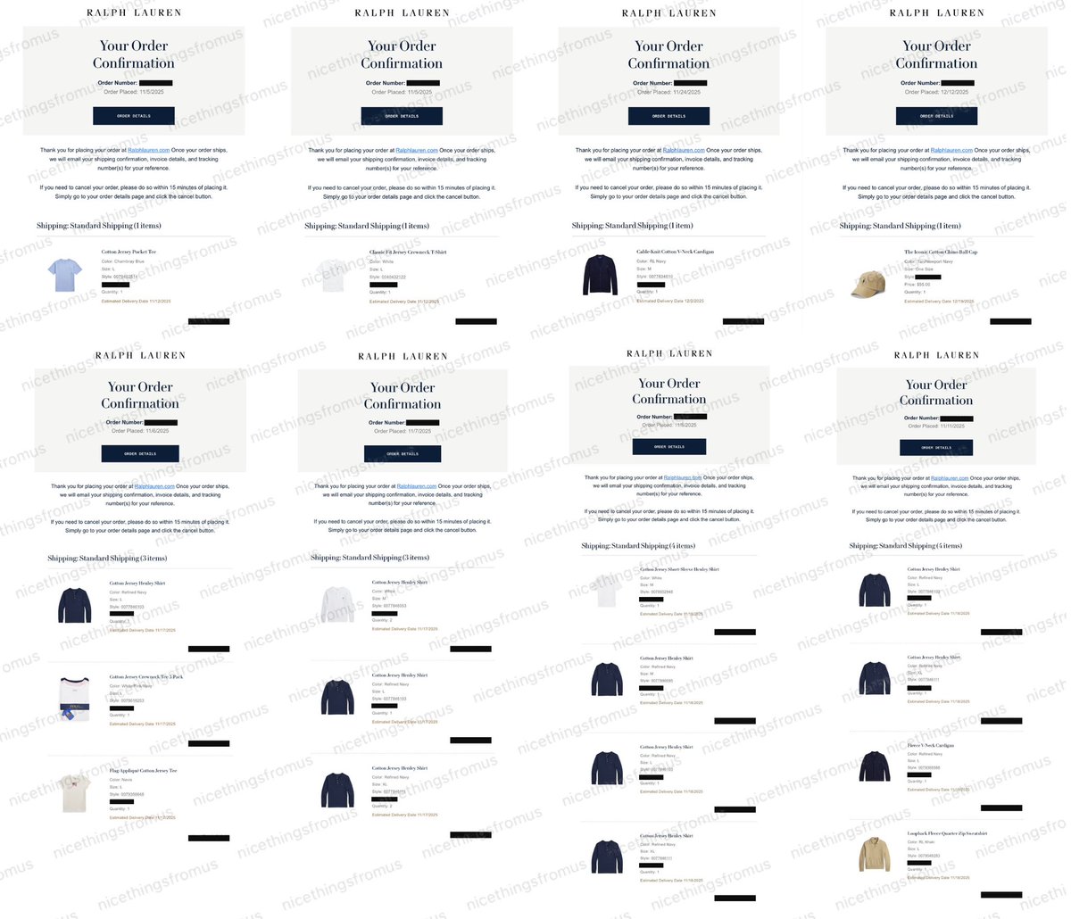 nthingsfromUS's tweet image. #nicethingsออเดอร์ หลักฐานออเดอร์ Polo Ralph Lauren 🏇 เดือน พ.ย.-ธ.ค. 2025 ทั้งหมดค่า

* ไม่รวมรอบ Black Friday Sale นะคะ *

ลงย้อนหลังน้า ขอบคุณลูกค้าทุกท่านมากๆเลยค่ะ🩵