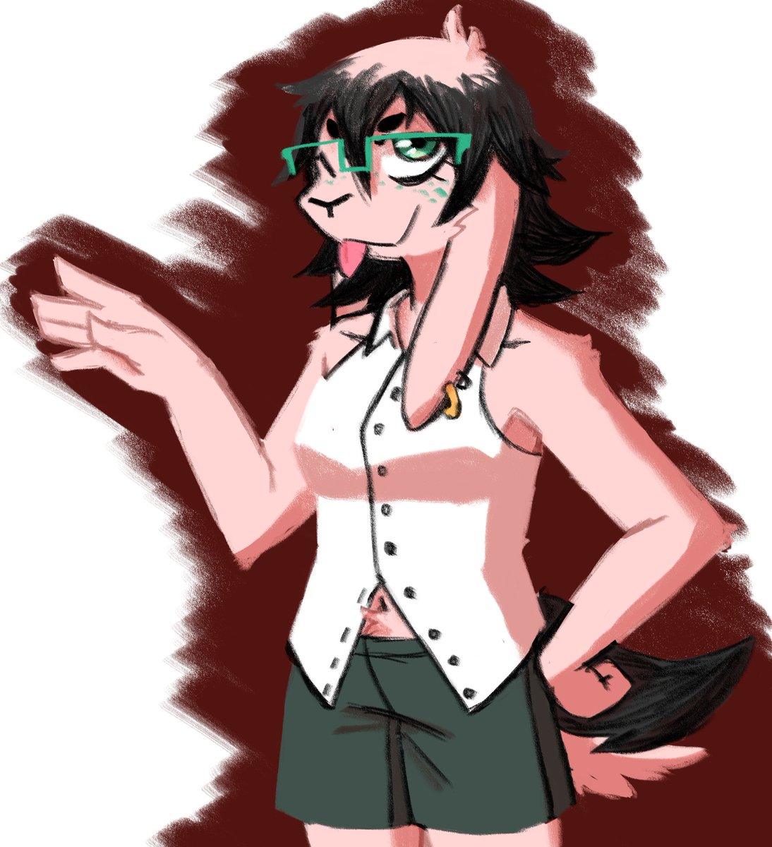 Sn1pdoodle's tweet image. New years resolution make people care about my OCs here's Yvonne