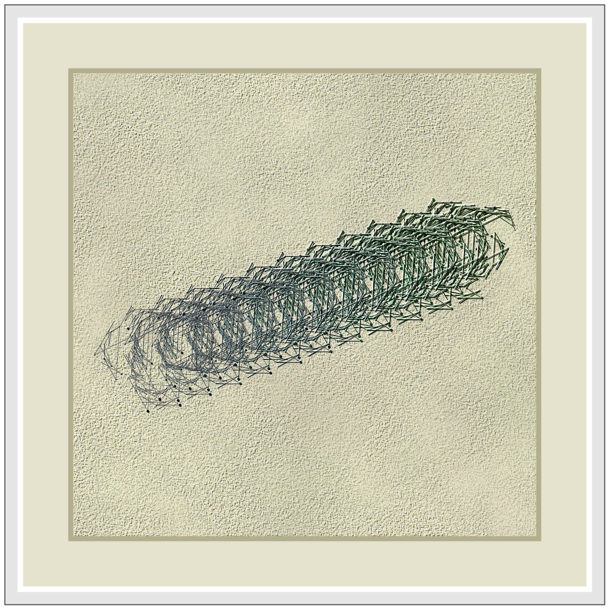 deconbatch's tweet photo. スーパーのカート置き場🛒
#processing #creativecoding #lsystem https://t.co/El0a9ut5l4