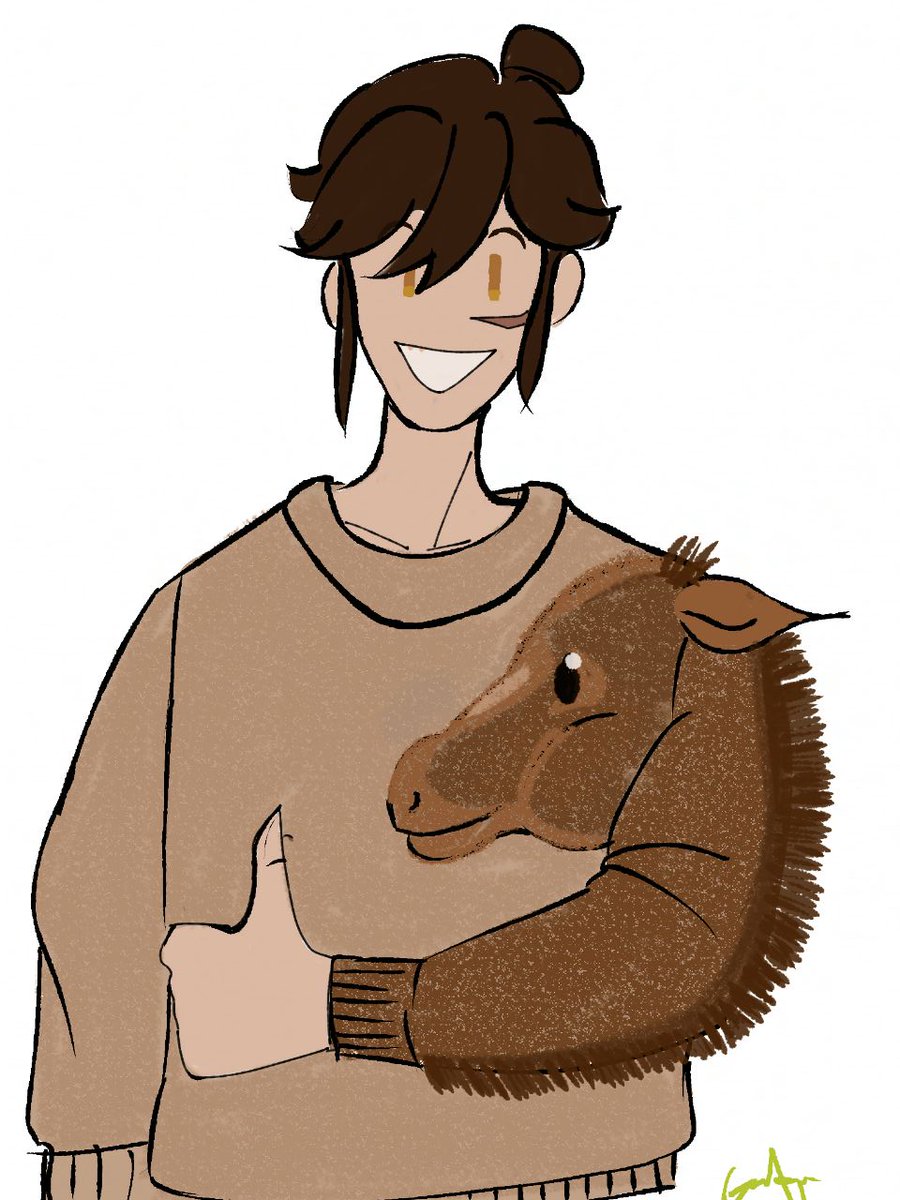 Bitey0Gator's tweet image. Saw a horse sweater I think Qi Yan would wear

#jwqs