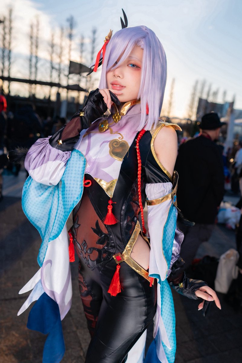 nirachigedayo's tweet photo. 【原神 Genshin/コスプレ】

       ❄️.*˚申鶴❄️.*˚

photo📸:@koken さん

#C107コスプレ 
#C107_cos 
#コミケC107 https://t.co/Pra4o6puy9