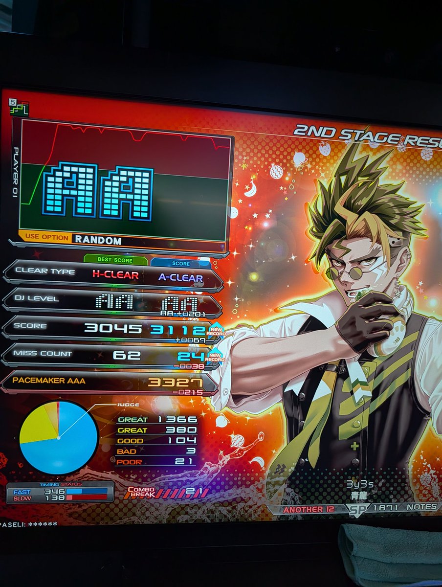 nore2dx's tweet photo. 変なリザルトばっかや https://t.co/yP9iI98MVz
