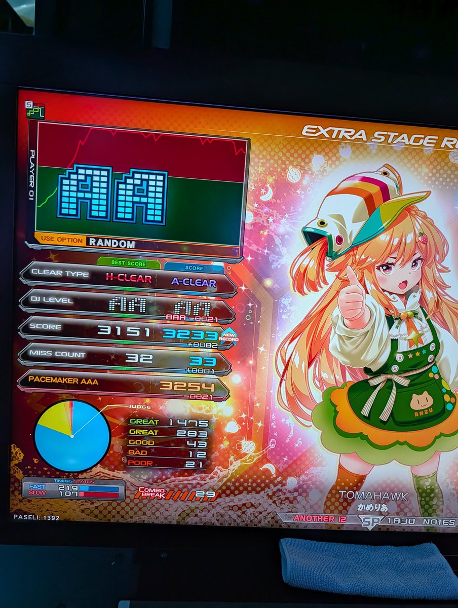 nore2dx's tweet photo. 変なリザルトばっかや https://t.co/yP9iI98MVz