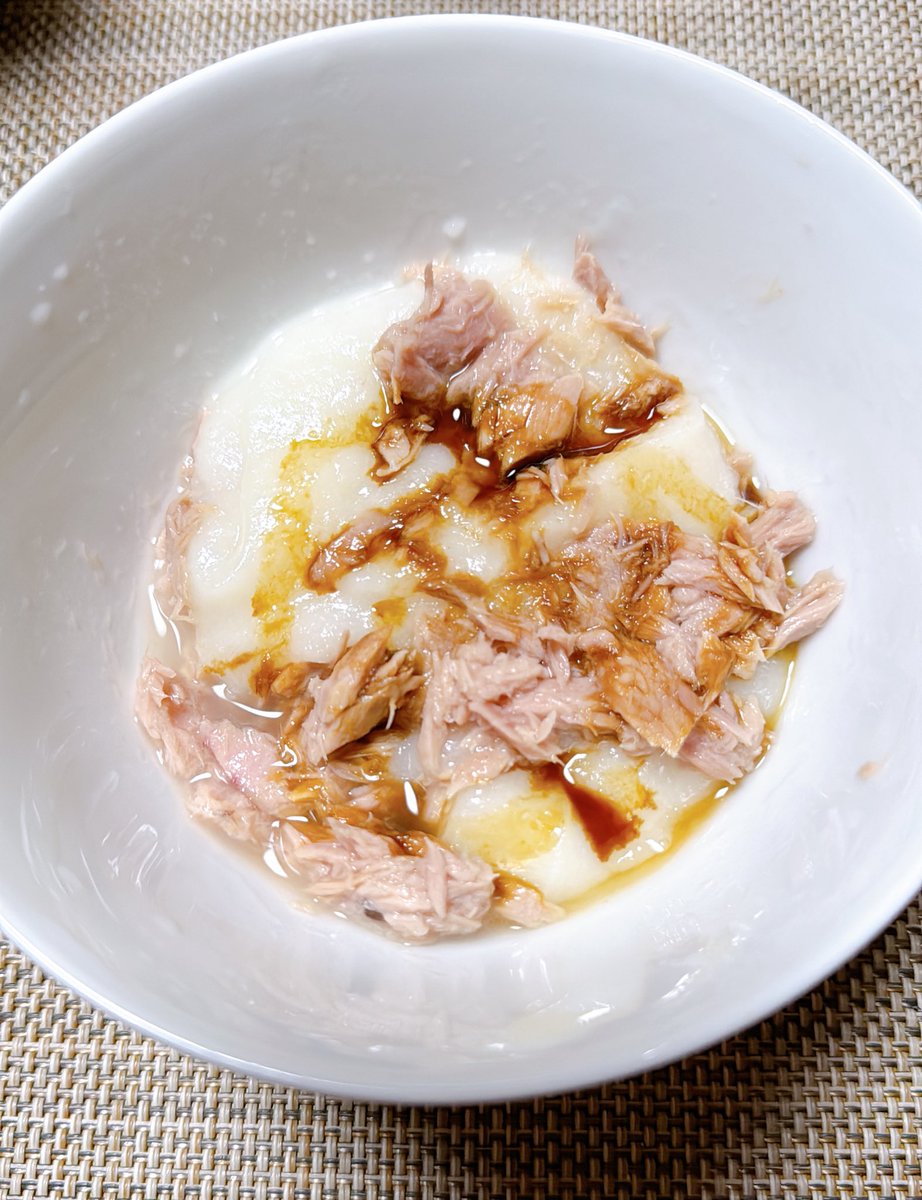 やっとお餅を食べようという気になった！
んで、シーチキン餅！！んまんま😋