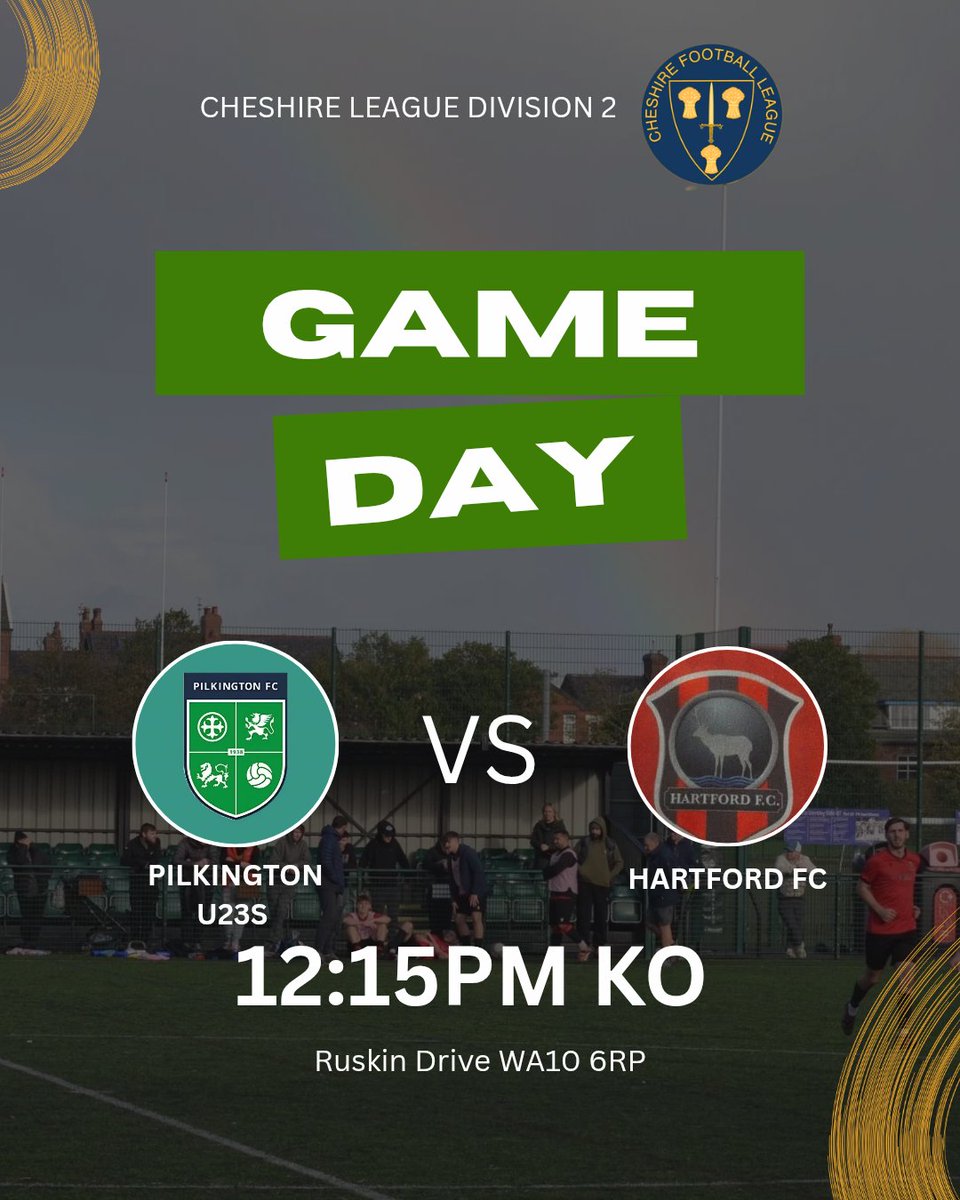 U23PilkingtonFC's tweet image. Today we take on @Hartford_FC @HartfordStags at Ruskin drive 12:15 KO. We hope to start 2026 with 3 points 💚⚽️