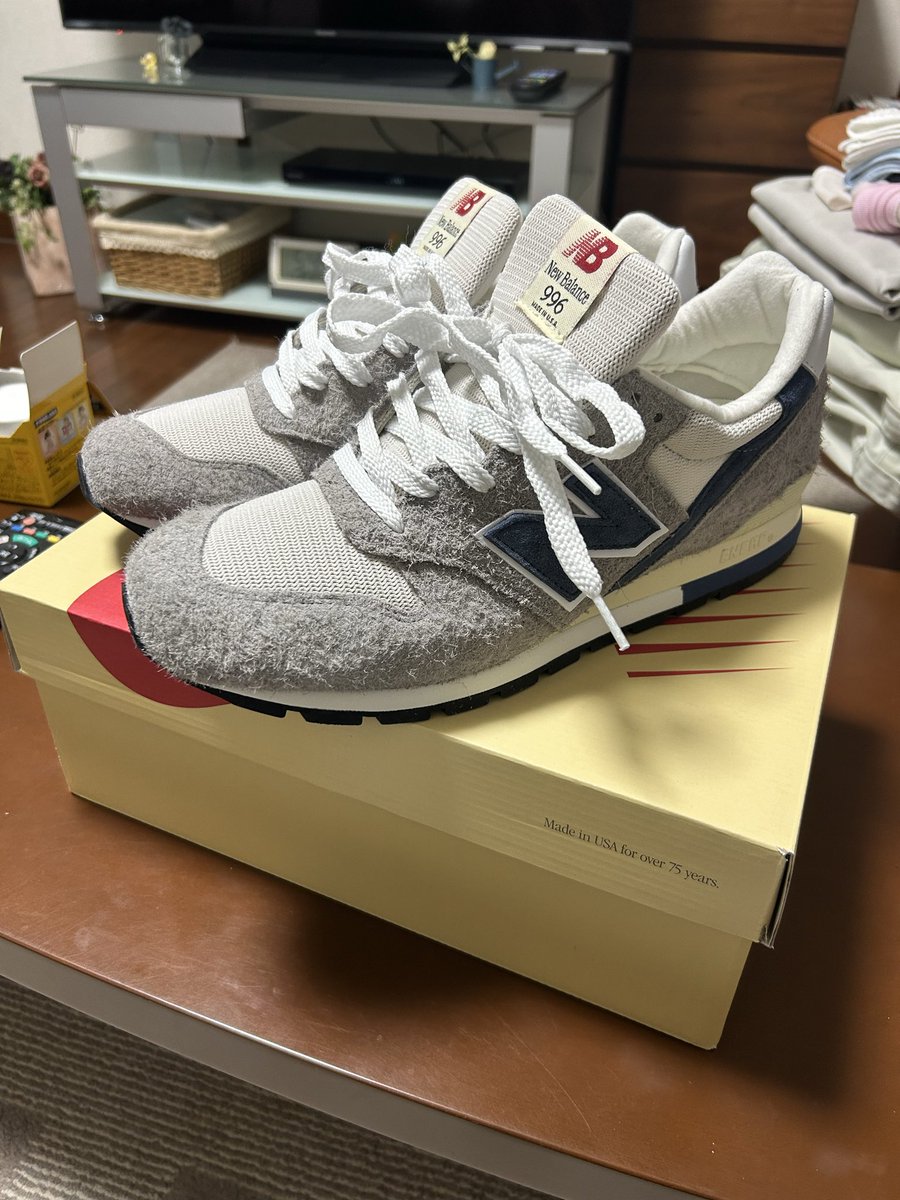 power106deka's tweet photo. すっかりnewbalance中毒😍
今日は朝イチに三井アウトレットパーク入間にあるnewbalanceに突撃👍
靴紐とSOX買いに行ったつもりが、996発見してしまい😅
思わずGETだyo😊
#newblance
#三井アウトレットパーク
#996 https://t.co/DM1pYdP9Ge