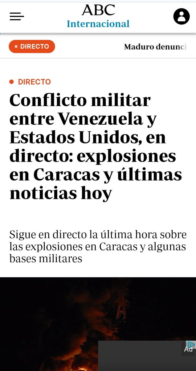 pascual_serrano's tweet photo. Bombardean un país y lo llaman "explosiones en Caracas" y "conflicto militar". https://t.co/9Lu4oxf0v5