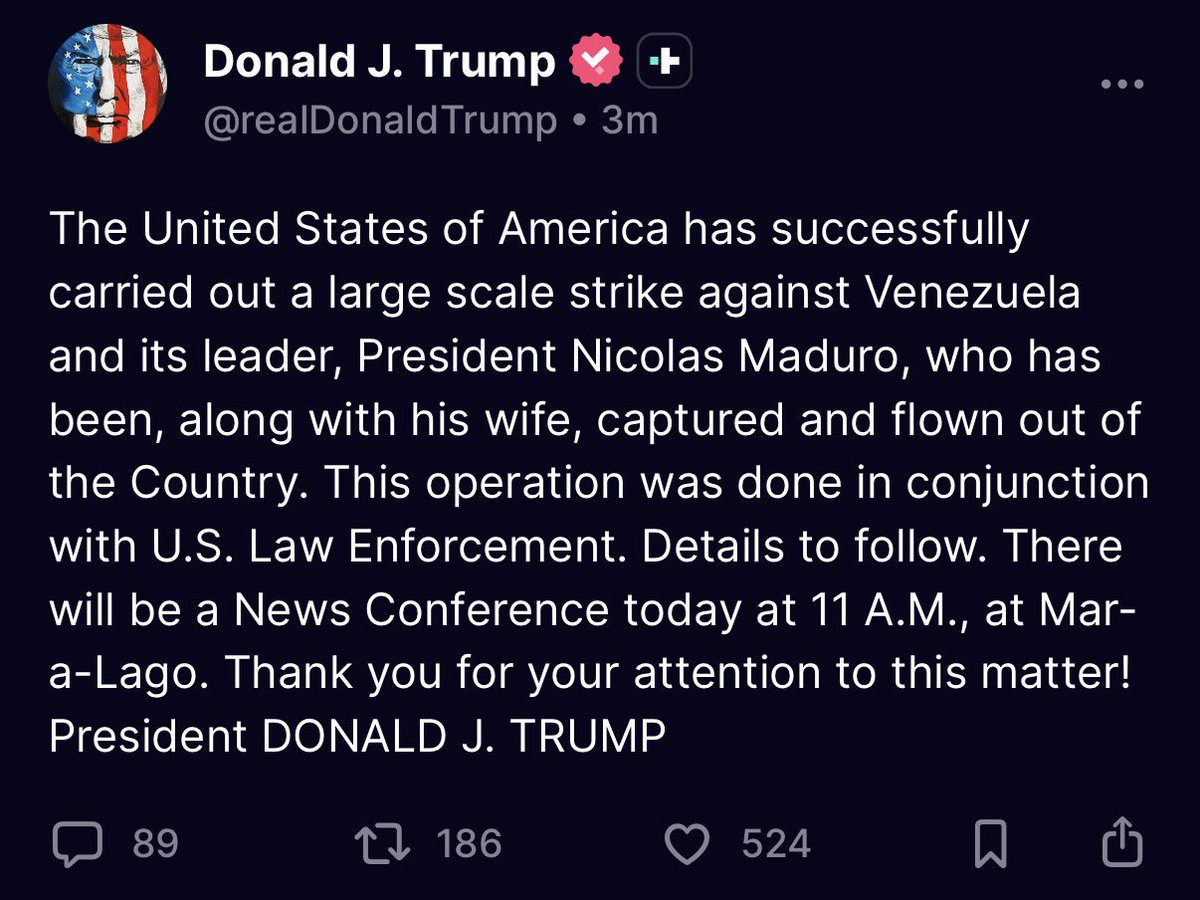 KimK91fw's tweet image. 3分前のトランプの投稿