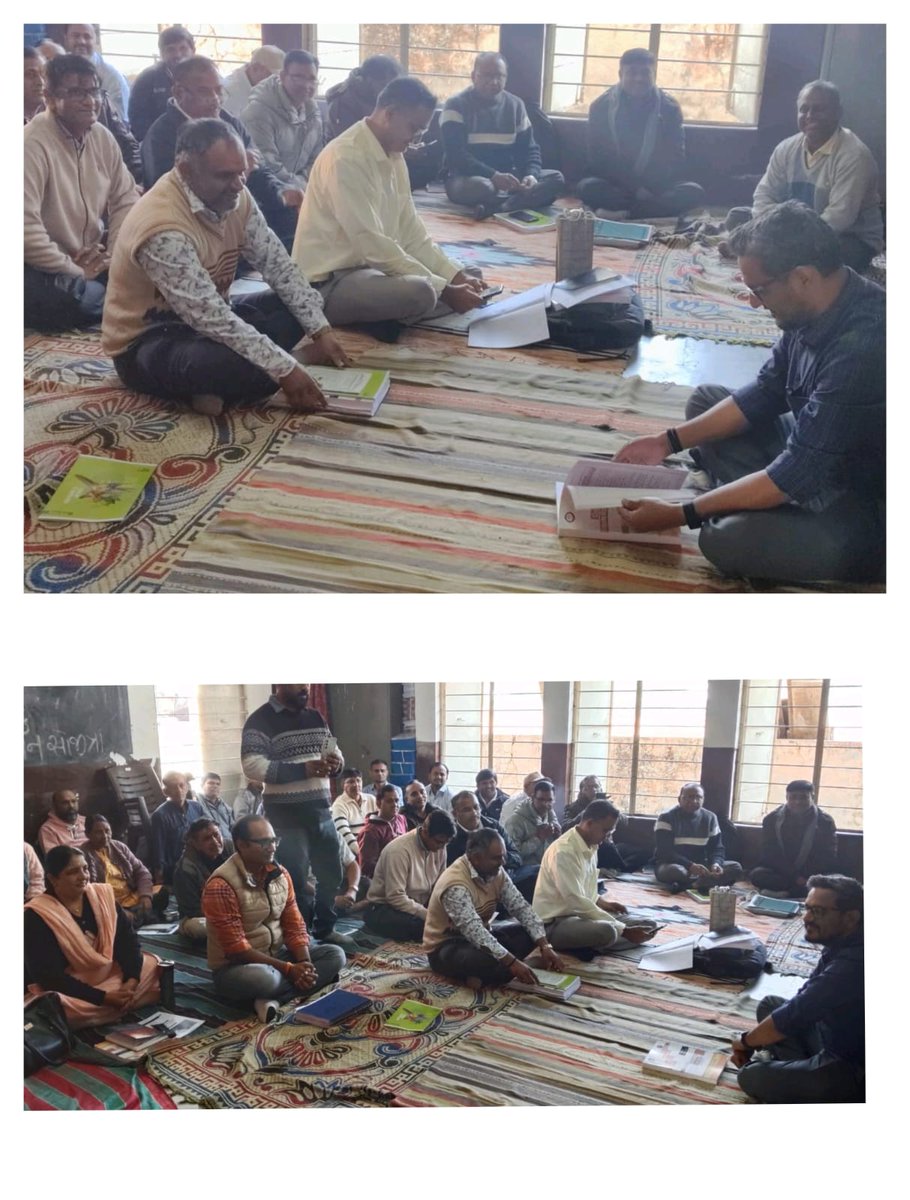 CollectorAnd's tweet photo. આજરોજ બી.આર.સી. ભવન, સોજીત્રા ખાતે આચાર્યશ્રીઓની તાલીમ અન્વયે સ્થળ મુલાકાત લઈ તાલીમની પ્રગતિની સમીક્ષા કરવામાં આવી. આચાર્યશ્રીઓ સાથે સીધો સંવાદ સાધી તેમની અભિપ્રાયો જાણી યોગ્ય માર્ગદર્શન તથા જરૂરી સૂચનાઓ આપવામાં આવી.
#BRCBhavan #Sojitra #EducationDepartment #QualityEducation #ShikshanVikas #FieldVisit #EducationForAll