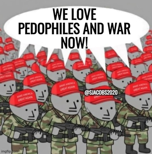 Sjacobs2020's tweet photo. @PressSec In 11 months,Trump has struck 7 countries with 626+ bombing missions, nearly 100 more than Biden in 4 years.

I'm not dying for a pedophile... all you, MAGA. https://t.co/Q70OW0lsEi