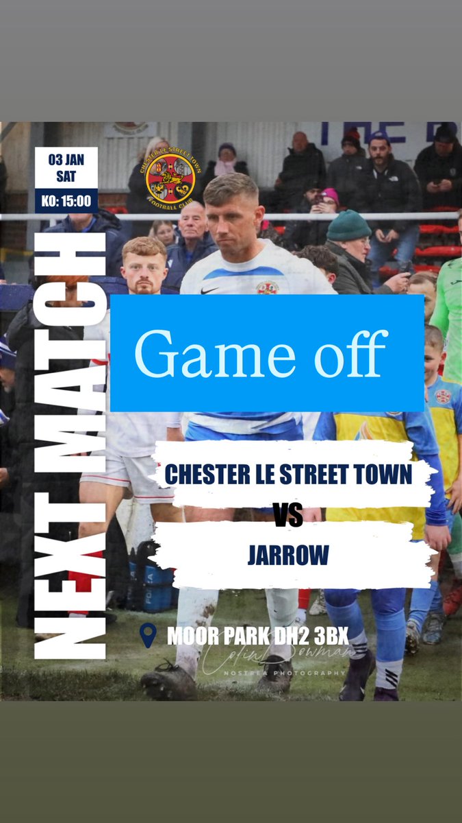 CestrianTweet's tweet image. Due to a frozen pitch todays game has been postponed