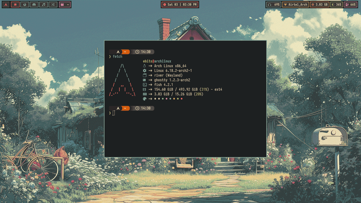 bot_unixporn's tweet photo. [River] Material Gruvbox River Config :)
Link: https://t.co/EvEwfdIIOC

#unixporn #linux #screenshot https://t.co/qOuCFmHN6o