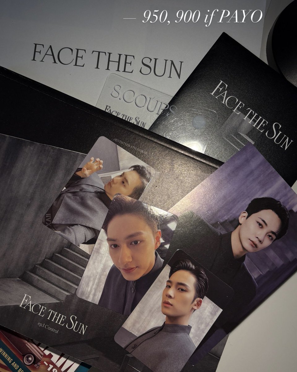 lfsyjw's tweet photo. 🛒  .ᐟ  wts lfb ph  ⌜ #iscesells ⌟

𖥻🎧 - face the sun album, complete inclusions except 1 photocard

 𓄲 onhand / mint condi
 𓄲 gcash
 𓄲 PAYO / 3 days DOP
 𓄲 pampanga; lbc, jnt, flash
 𓄲 rcbyt https://t.co/jp33fnKqS4

⌗ wts lfb seventeen face the sun condition version https://t.co/REvIfhmfe5