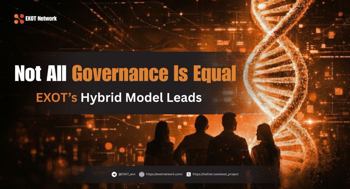 Not all governance is created equal.

EXOT introduces a hybrid governance model that combines decentralization with expert-driven execution.
Through the EXOT DAO, token holders collectively shape key protocol decisions and the future of the ecosystem.

Built for transparency.