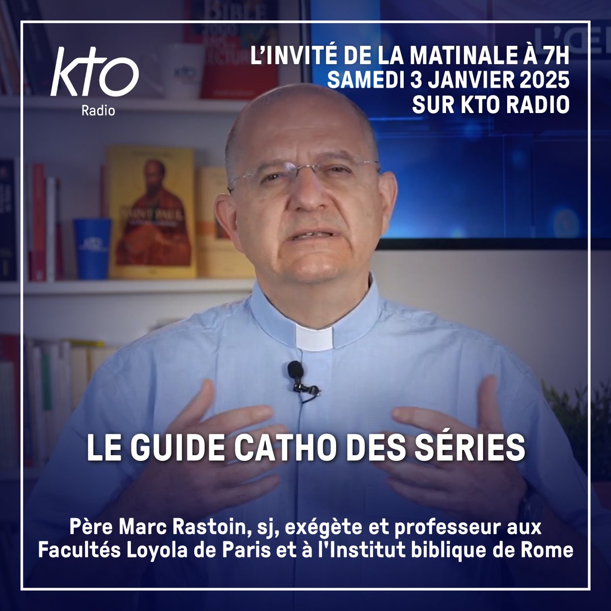 Les #séries télévisées sont-elles des révélateurs de notre condition humaine ? Faut-il en regarder, et comment bien les choisir ?
Explications avec le père Marc Rastoin, <a href="/Jesuites/">Jésuites EOF</a>, qui publie son « Guide catho des séries » aux <a href="/EditionEmmanuel/">Éditions Emmanuel</a>.

👉 ktoradio.com/podcasts/linvi…