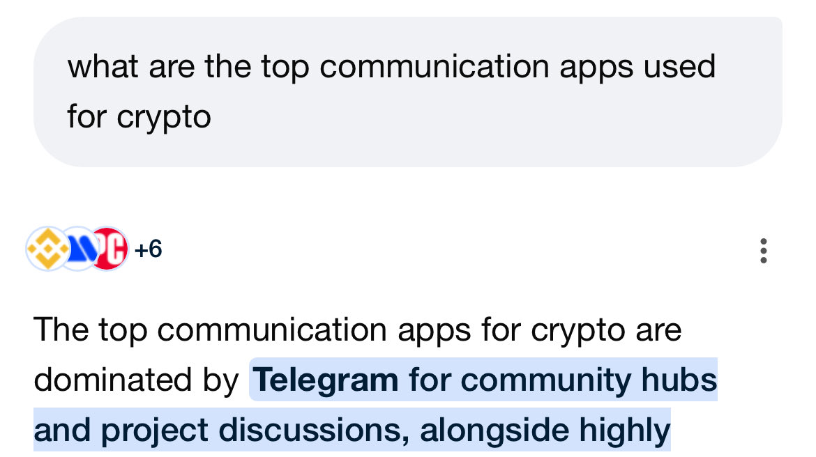 lmfaovenom's tweet image. Just searched this up and was genuinely expecting twitter to be #1

I knew telegram was used an insane amount for crypto but I didn’t think it was used more than X

Turns out it is

I was already max bullish on $TON since it is literally telegrams blockchain &amp;amp; telegram is used by…