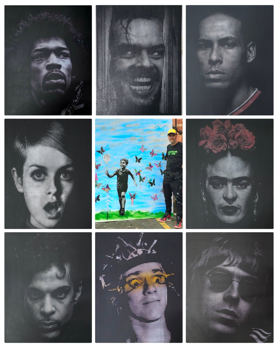 Happy New Year! Celebrate the new year with some original 909 Art! 
All painted with spray paint, with single layer stencils, white on black.
See more here 👉 909art.co.uk 
#UKGiftHour #ukgiftam #smallbizsaturday #shopindie