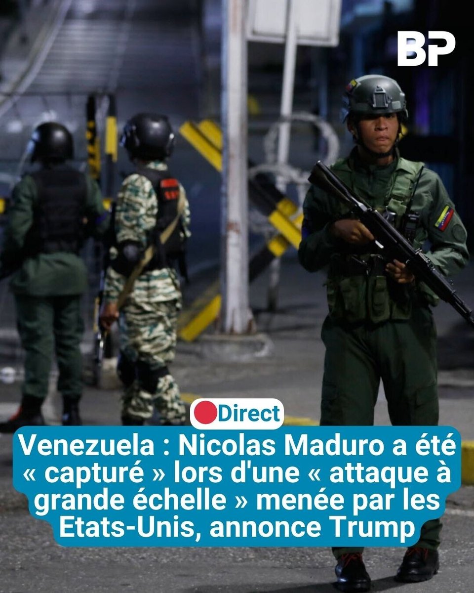 Lebienpublic's tweet image. Des explosions ont été entendues samedi matin à Caracas, la capitale du Venezuela. Selon des médias américains, l'armée américaine est à l'origine des frappes.

➡️ l.bienpublic.com/rhx