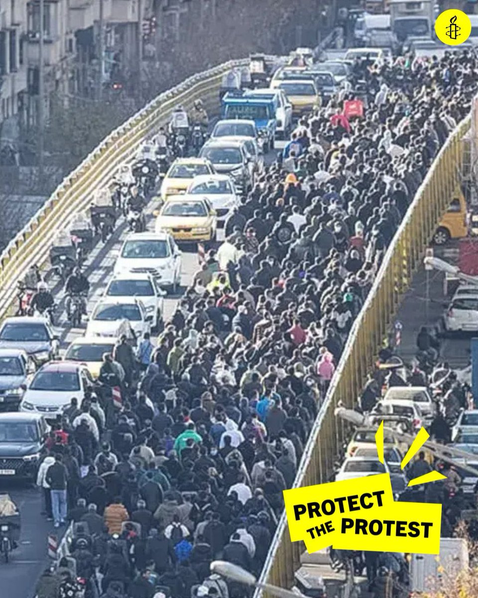 .<a href="/amnesty/">Amnesty International</a>  is alarmed by reports of protesters killed in #Iran. Iranian authorities must uphold the rights to freedom of expression and peaceful assembly and refrain from using unlawful force. 

Amnesty International is investigating and supports calls for #Truth, #Justice &amp;