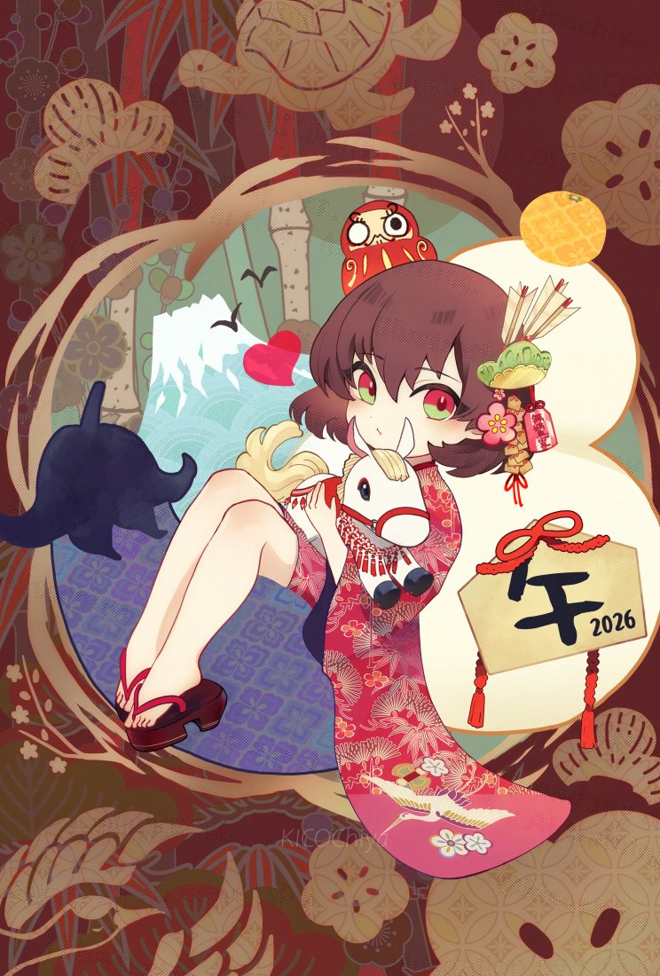 改めまして2026年もよろしくお願いします！
#年賀状イラスト2026 #イラスト