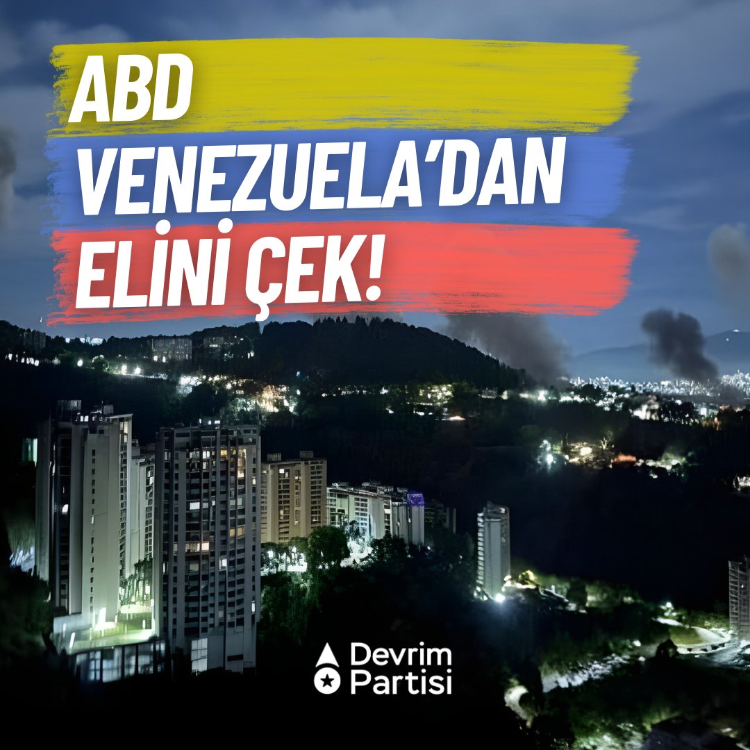 ABD Venezuela’dan Elini Çek!

ABD emperyalizmi, gece saatlerinde Venezuela’ya geniş çaplı bir saldırı başlattı. Bu saldırı, tüm dünyanın emperyalist barbarlık tarafından tarumar edilmesi sürecinde yeni bir adımdır. Emperyalist ABD, insanlığa karşı işlediği suçlara bir yenisini