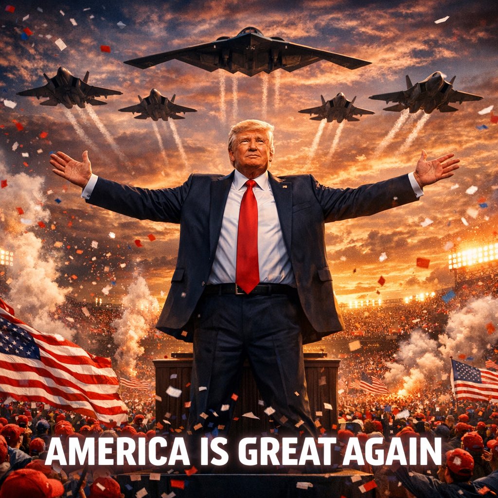 America is back.
#MIGA https://t.co/zxAtqdpsXo