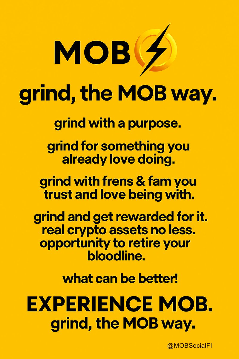 Experience MOB⚡️:

where your every grind has real exchangeable value and leverage.