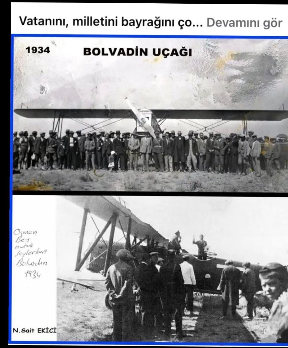 Tarihten bir kesit…

1934 yılı Bolvadin Uçağı…

Afyonkarahisar; Memleketimizin hamuru, mayası, özü…