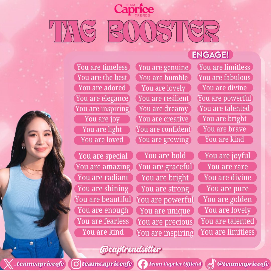 TEAM CAPRICE TRENDSETTER tweet media