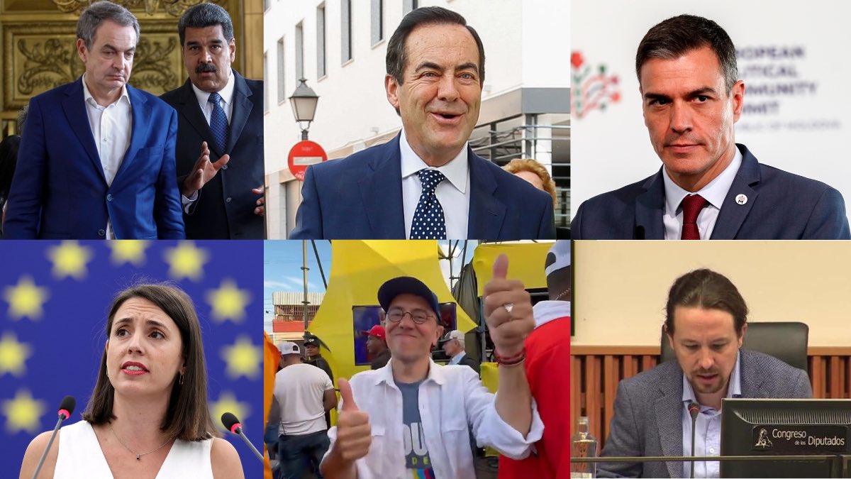 unaicano10's tweet image. Zapatero, Pedro Sánchez, José Bono, Errejón, Irene Montero, Pablo Iglesias, Enrique Santiago, Monedero…

Toda esta chusma lleva décadas enriqueciéndose por blanquear una dictadura sanguinaria en la Comisión Europea.

Trump debe arrasar con todos y meterlos en prisión.