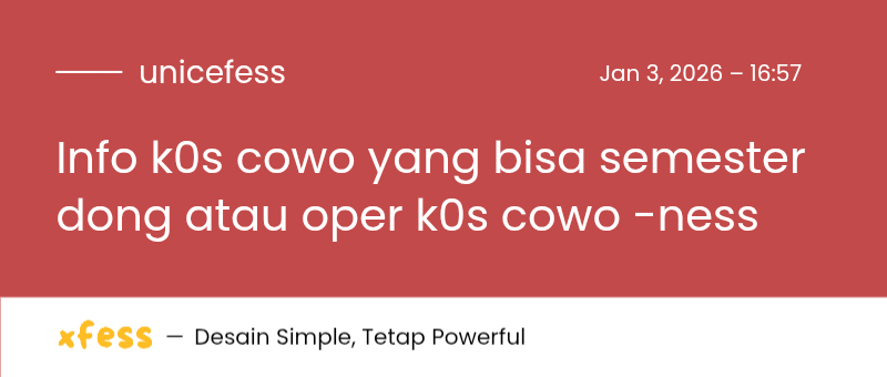 UNNES MENFESS🍌 tweet media