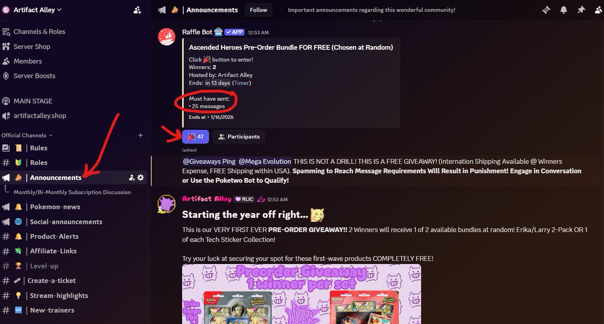 Artifact Alley tweet media