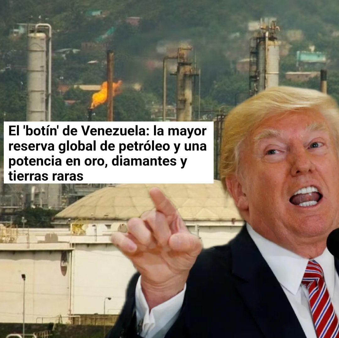 NicoSguiglia's tweet photo. ¿Por qué ataca #Trump a #Venezuela?

La democracia le da igual, los narcos son la excusa, va a por el botín de los recursos naturales.

Urge que la comunidad internacional (gobiernos y sociedad civil) le pare los pies a este pirómano imperialista.

#StopTrump 
#STOPWAR https://t.co/yHQpX2lL9x