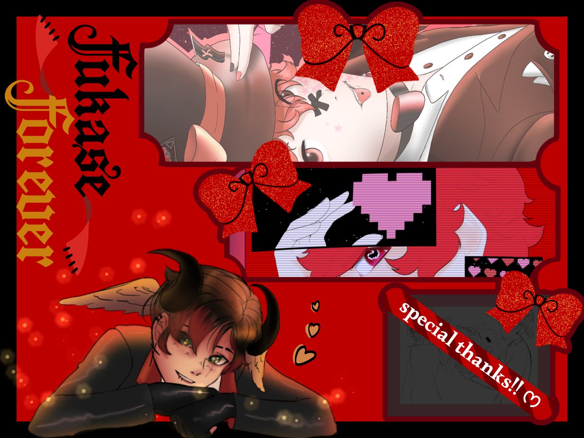 Mr_Angez's tweet photo. Here's my previews!! ❤️‍🩹
This project was so special to me that I decided to make a bonus drawing...! But I'm not going to show it now ~ 

#FukaseForever https://t.co/rBqaMfrZkN